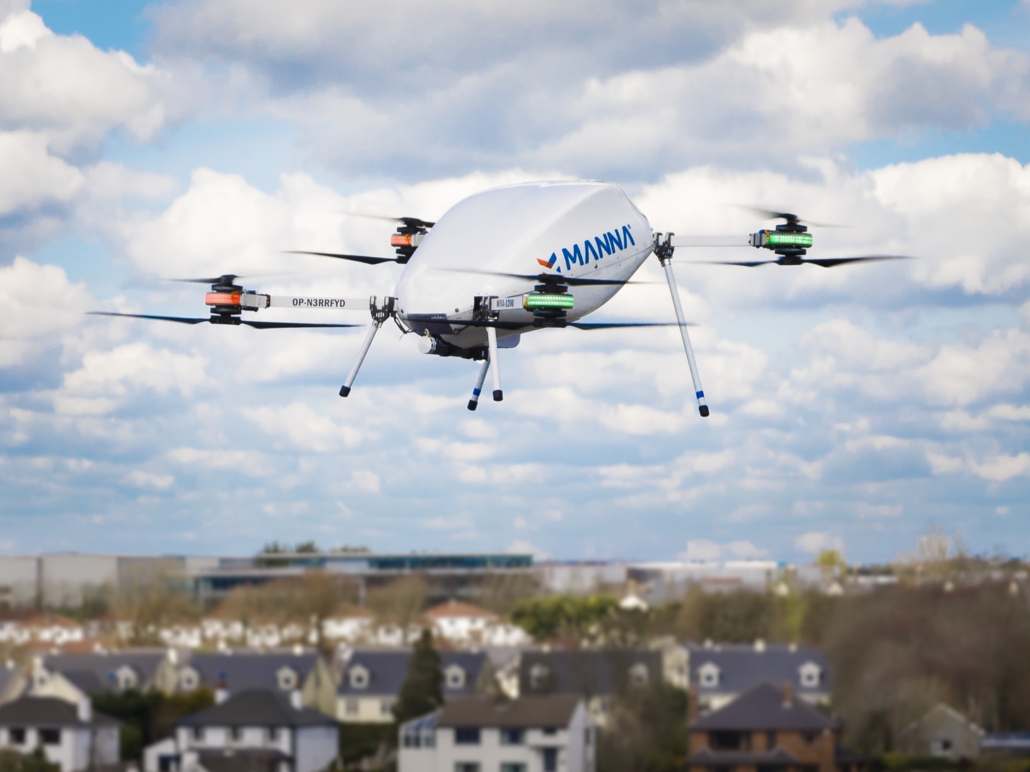 Manna delivery drone in Ireland